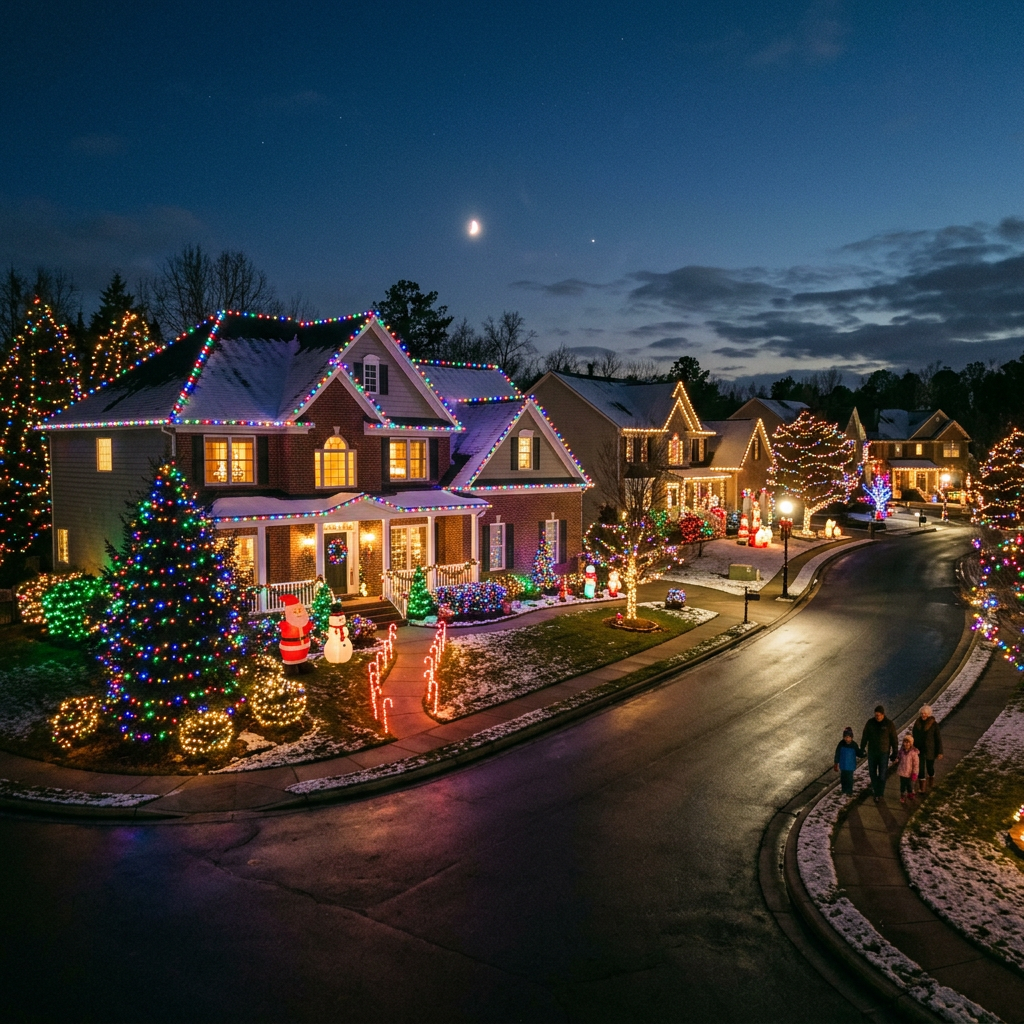 Outdoor Holiday Lighting Nashville